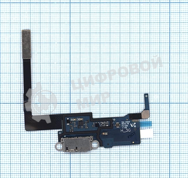 Шлейф разъема питания для планшета Samsung N9000