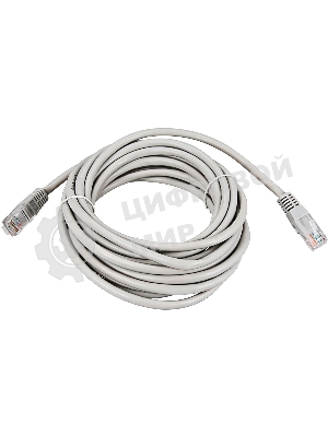 Коммутационный шнур Rexant патч-корд U/UTP RJ45-RJ45, cat.5e, PVC серый, 3м