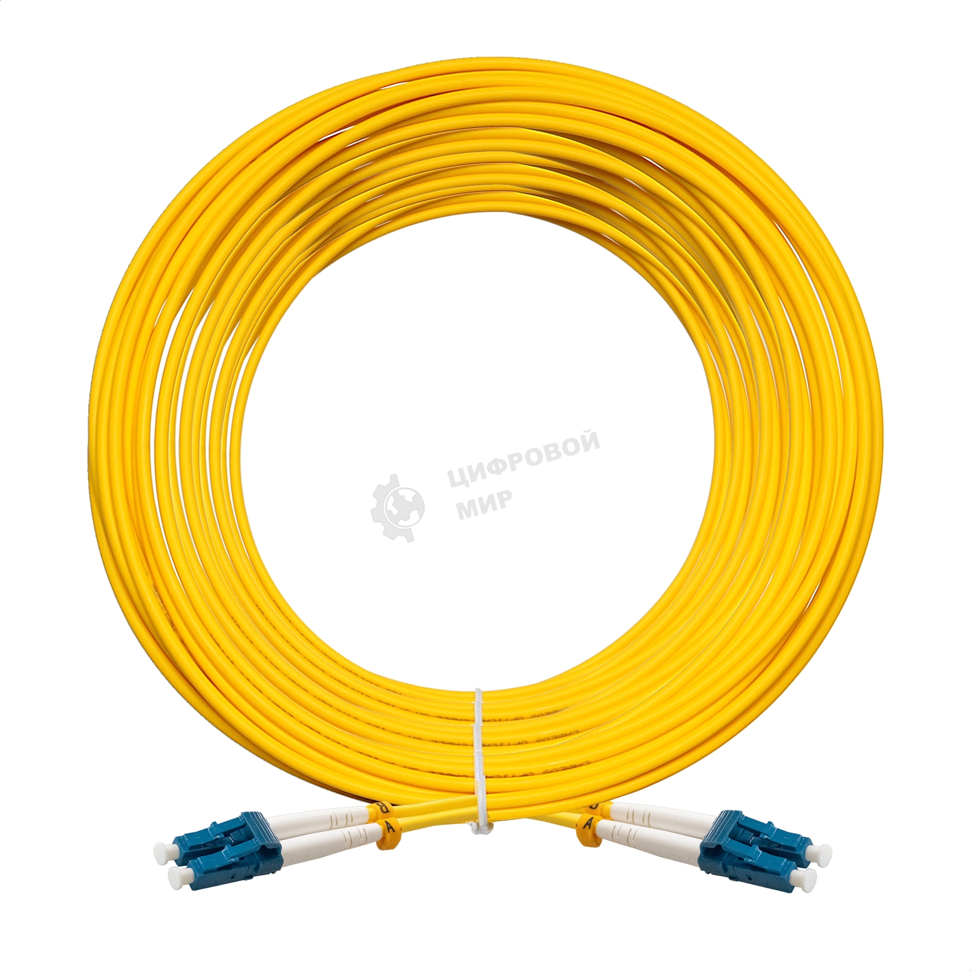 Патч-корд волоконно-оптический ExeGate FC-D-9-LC-LC-20M-LSZH (Шнур ВО SM 9/125 (OS2/G.652.D), LC/UPC-LC/UPC, Duplex, LSZH, 20м)