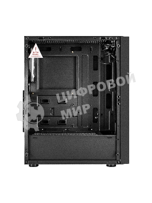 Компьютерный корпус Miditower ExeGate EVO-9211-800NPX (ATX, БП 800NPX с вент. 12см, с окном, 2хUSB+1хUSB3.0, HD аудио, черный, 1 вент. с RGb подсветкой)