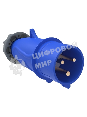 Вилка эл. каб. 16А 2P+PE 220В IP44 MAGNUM ССИ-013 IEK PSN01-016-3