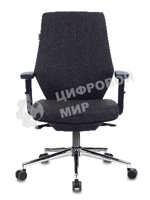 Кресло Бюрократ CH-545SL серый, экокожа, 120 кг, механизм качания