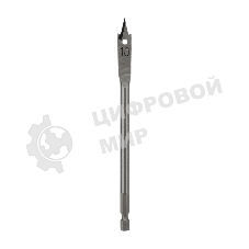 Сверло перовое по дереву Kranz 10 мм, шестигранный хвостовик