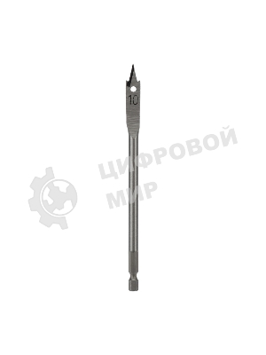 Сверло перовое по дереву Kranz 10 мм, шестигранный хвостовик