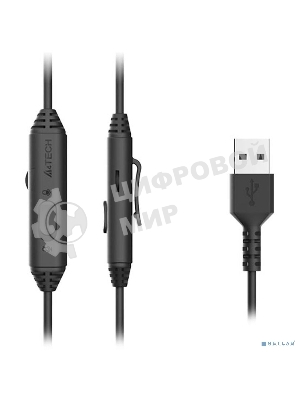 Гарнитура A4Tech Fstyler FH100U белый/черный, проводная