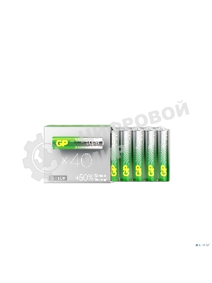 Алкалиновые батарейки GP Super Alkaline G-Tech 24А ААA - 40 шт. в пленке