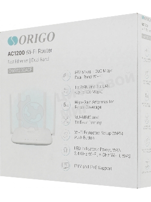 Беспроводной двухдиапазонный маршрутизатор AC1200, 1x100Base-TX WAN, 3x100Base-TX LAN, 4 внешние антенны 5 dBi