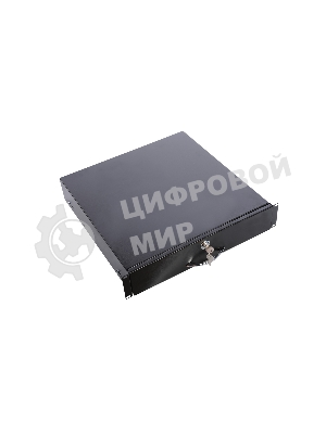 Полка (ящик) для документации 2U (ТСВ-Д-2U.450-9005) черный