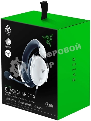 Гарнитура Razer Blackshark V2 X белый, проводная, 3.5 мм
