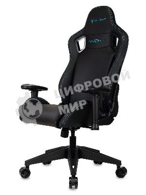 Кресло Knight Outrid Smile черный, экокожа, 120 кг, механизм качания