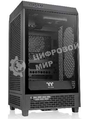 Компьютерный корпус Thermaltake The Tower 200 черный без БП miniITX 11x120мм 5x140мм 2xUSB 3.0 audio bott PSU