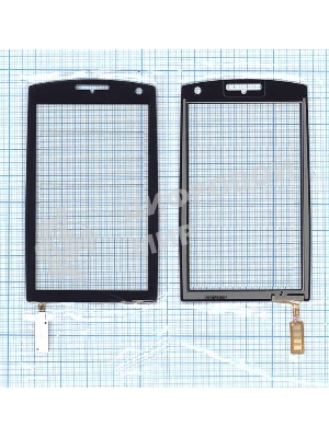 Сенсорное стекло (тачскрин) для Philips Xenium X815, черное