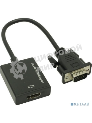 Конвертер Espada VGA + 3,5мм audio jack to HDMI, HCV0201 (44083)