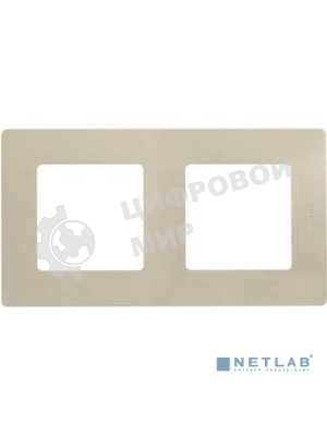 Рамка 2 поста, сл. кость ETIKA