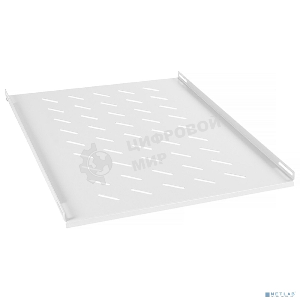 Полка Cabeus, стационарная, 1U, 35х450х700 мм (ВхШхГ), для стоек, с комплектом крепежа, серый