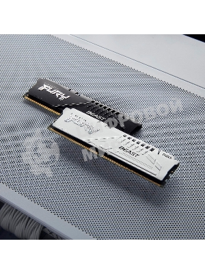 Оперативная память Kingston Fury Beast, DDR5, 128Gb (4x32GB), 5200MHz, CL40, DIMM, радиатор, белый