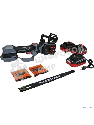 Аккумуляторная бесщеточная цепная пила PROFIPOWER PL-12 с штангой телескопической (20В, 12