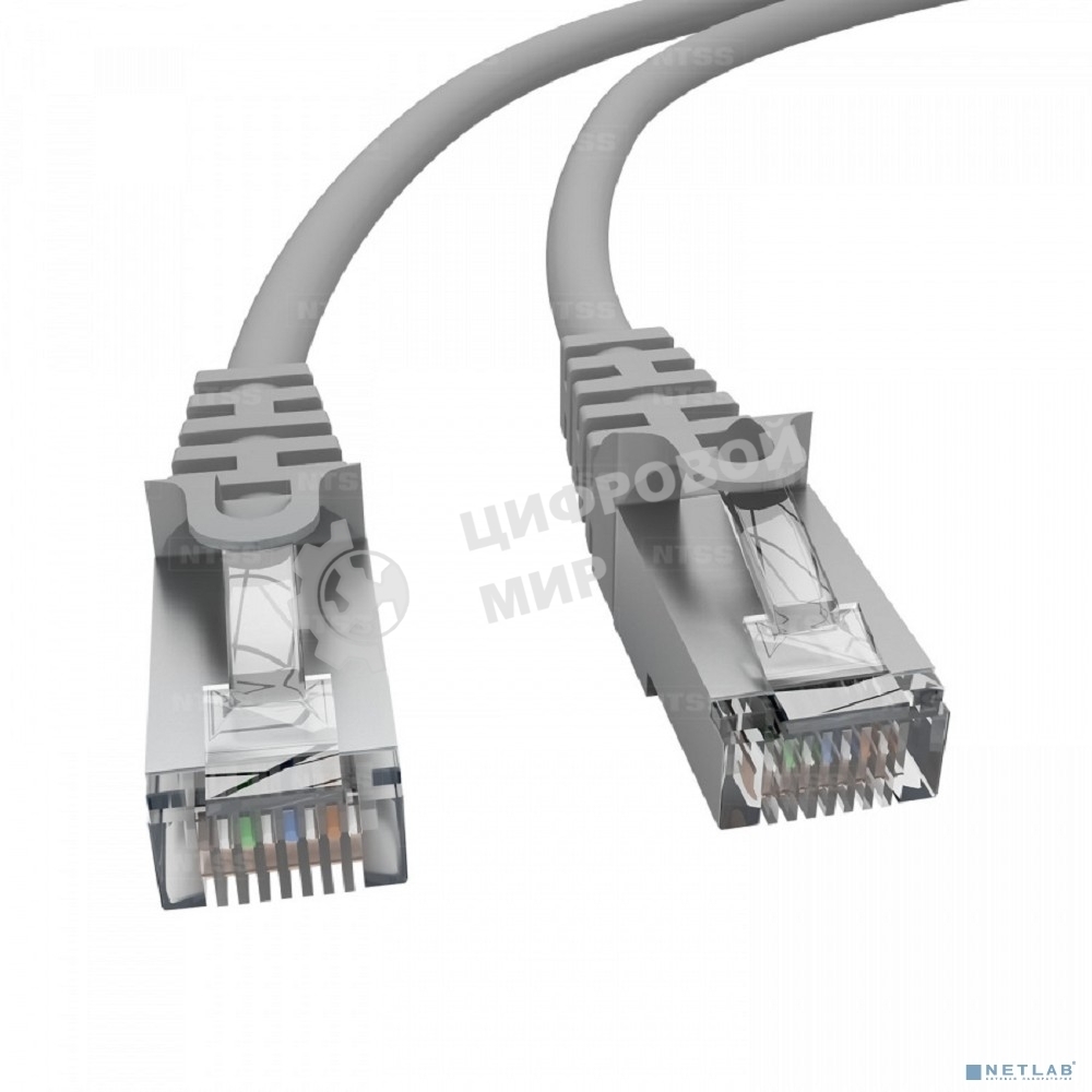 Патч-корд NTSS PREMIUM 2xRJ45/8P8C, T568B FTP CAT5e LSZH 1,5 метра, серый NTSS-PC-PM-FTP-RJ45-5e-1.5-LSZH-GY