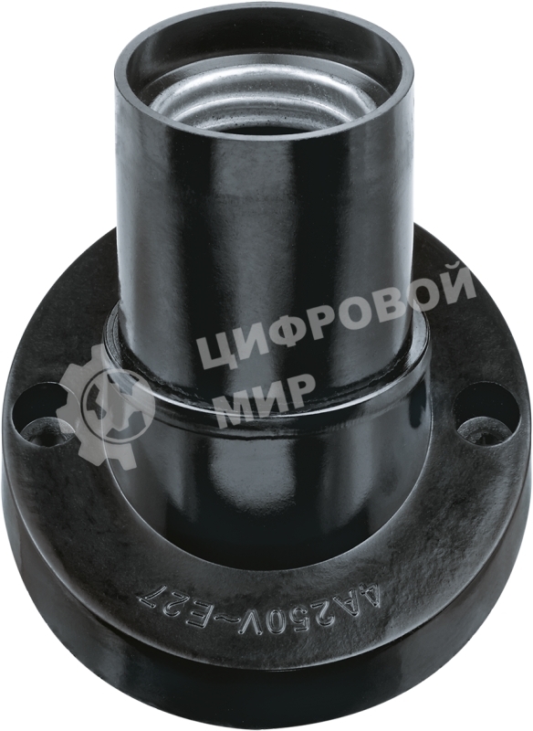 Патрон настенный Е27 Navigator карболитовый черный (NLH-BL-W1)