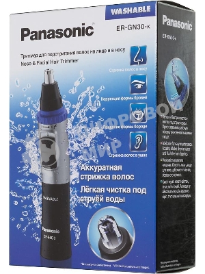 Триммер Panasonic ER-GN30-K черный/серебристый (насадок в компл:1шт)