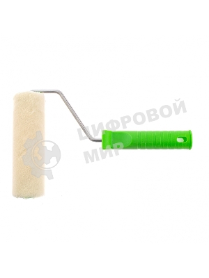 Валик Сибртех велюр с ручкой,140 мм,ворс 2 мм, D - 36 мм