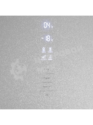 Холодильник Maunfeld MFF185NFS серый двухкамерный инвертор 240/100л морозилка снизу, No Frost