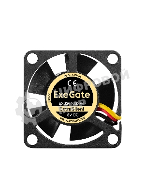 Вентилятор для корпуса ExeGate ExtraSilent ES03010S3P-5 черный, 30 мм, 8500 об/мин, 24 дБ, 3 pin