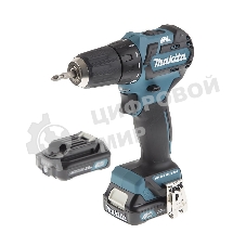 Дрель-шуруповерт Makita DF332DWAE, 12 В, 2 Ач, 35 Нм, бесщеточный