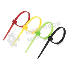 Стяжки NYT-100x2.5С пластиковые 100 мм х 2,5 мм (набор 4 цвета по 25 шт)