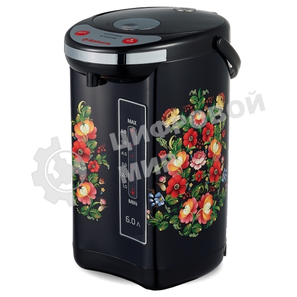 Термопот Sakura SA-316BF 6,0л метал/черн