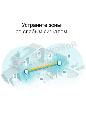 Система TP-Link Mesh AX3000 Whole Home Wi-Fi System, Wi-Fi 6, 2402Mbps (4 streams) at 5GHz and 574Mbps (2 streams) at 2.4GHz, 2 Gigabit ports of each unit, support OFDMA, MU-MIMO, 802.11k/v/r seamless roaming, support WPA3, HomecareTM system, easy setup and manageme