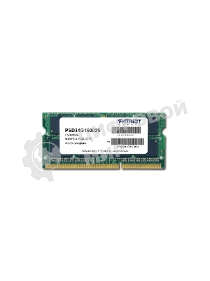 Оперативная память Patriot, DDR3, 4GB, (1x4 GB,), 1600 MHz, CL11, SO-DIMM