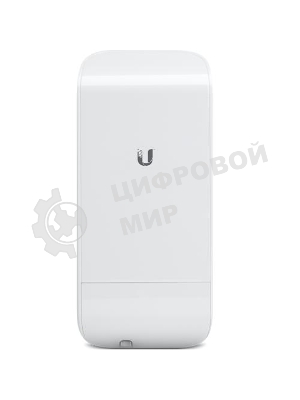 Точка доступа Ubiquiti LocoM2(EU) Wi-Fi и AirMAX. 802.11g/n, интегрированная антенна 8 дБ (45°*45°),10/100 RJ45 Ethernet