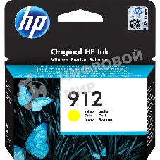 Картридж струйный HP 912 3YL79AE желтый (315стр.) для HP DJ IA OfficeJet 801x/802x