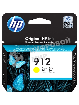 Картридж струйный HP 912 3YL79AE желтый (315стр.) для HP DJ IA OfficeJet 801x/802x