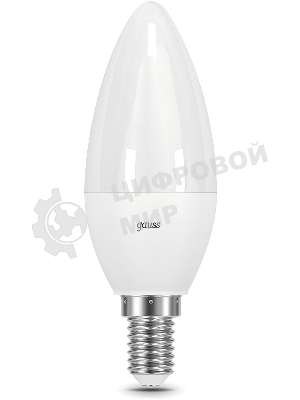 Лампа светодиодная Свеча Gauss 7W 590lm 6500К E14 диммируемая LED