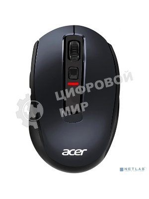Мышь беспроводная Acer OMR070 черный, 1600 dpi, радиоканал, Bluetooth, USB, кнопки - 6