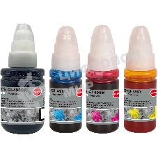 Чернила Cactus CS-GI-490SET (1х135 мл, 3х70 мл) голубой/пурпурный/желтый/черный набор 4x345мл для Canon PIXMA G1400/G1410/G1411/G2400/G2410/G2411/G3400/G3410/G3411/G4400/G4410/G4411