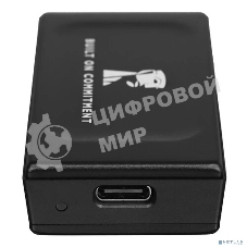 Внешний SSD Kingston Portable SSD 1TB External XS1000 BOC, Type-C/A, USB 3.2 Gen 2, R/W 1050/1000MB/s, 70x33x14мм, 69g., Black (60 мес)