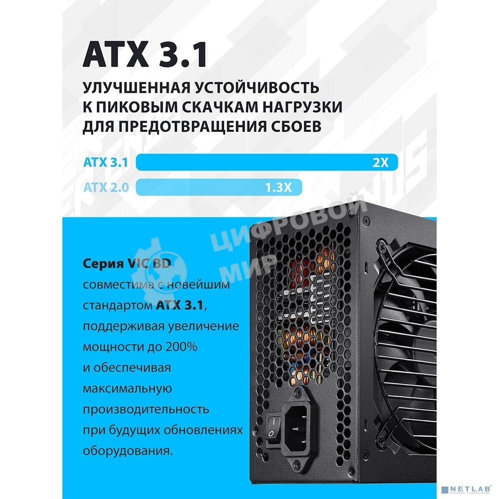 Блок питания FSP VIC-550BD ATX 550W (POA5500102)