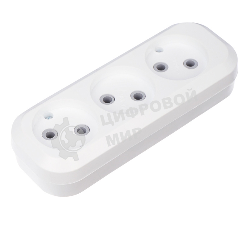 Колодка Rexant 3 гнезда без заземления