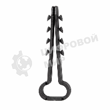 Дюбель-хомут нейлоновый прямоугольный Rexant 6-12 мм, черный, упаковка 100 шт.