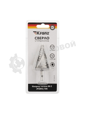 Сверло по металлу ступенчатое Kranz 9,0-36,0 мм 
