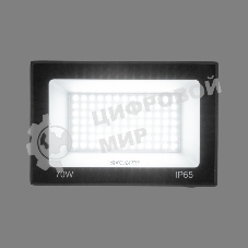 Прожектор светодиодный СДО Rexant 70Вт 5600Лм 6500К холодный свет, черный корпус