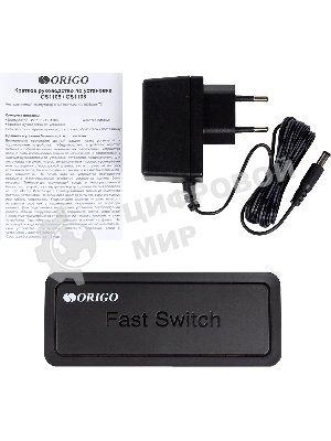 Коммутатор неуправляемый 8-портовый ORIGO OS1108/A1A 100 Мбит/с