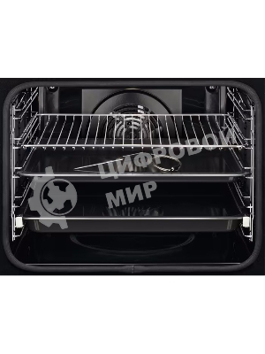 Электрический духовой шкаф Electrolux с конвекцией, приготовление на пару,объем 72 л, утапливаемые переключатели, 10 режимов, автопрограммы, очистка пиролитическая, 3 стекла в дверце, направляющие проволочные + телескопические (1 уровень), термощуп