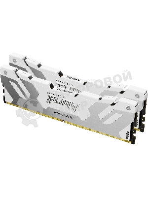 Оперативная память Kingston Fury Renegade, DDR5, 64Gb (2x32Gb), 6400MHz, CL32, радиатор, белый