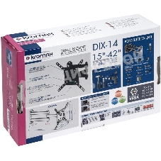 Кронштейн для телевизора Kromax DIX-14 черный 15