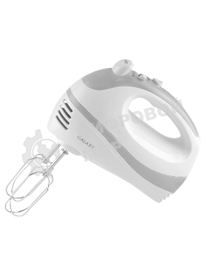 Миксер электрический Galaxy GL 2209, белый, ручной, 300 Вт, 5 скоростей + режим 