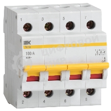 Выключатель нагрузки ВН-32 100А/4П IEK MNV10-4-100